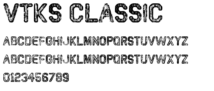 VTKS CLASSIC font